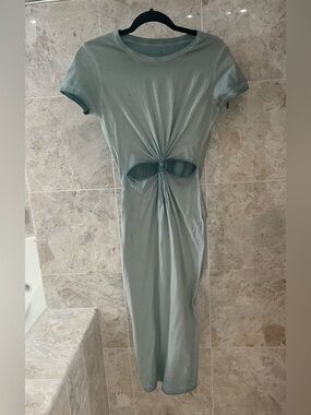 Light Sage Green Crewneck dress